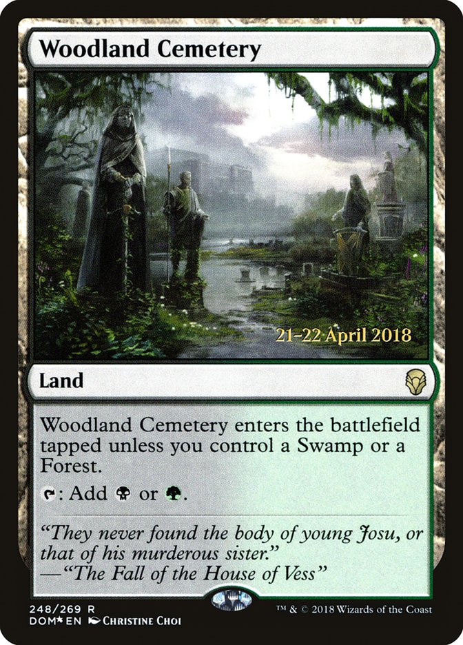 Woodland Cemetery [Dominaria Prerelease Promos] - The Mythic Store | 24h Order Processing