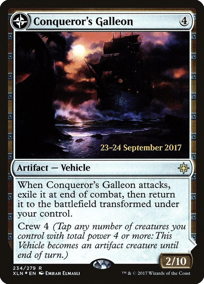 Conqueror's Galleon // Conqueror's Foothold [Ixalan Prerelease Promos] - The Mythic Store | 24h Order Processing