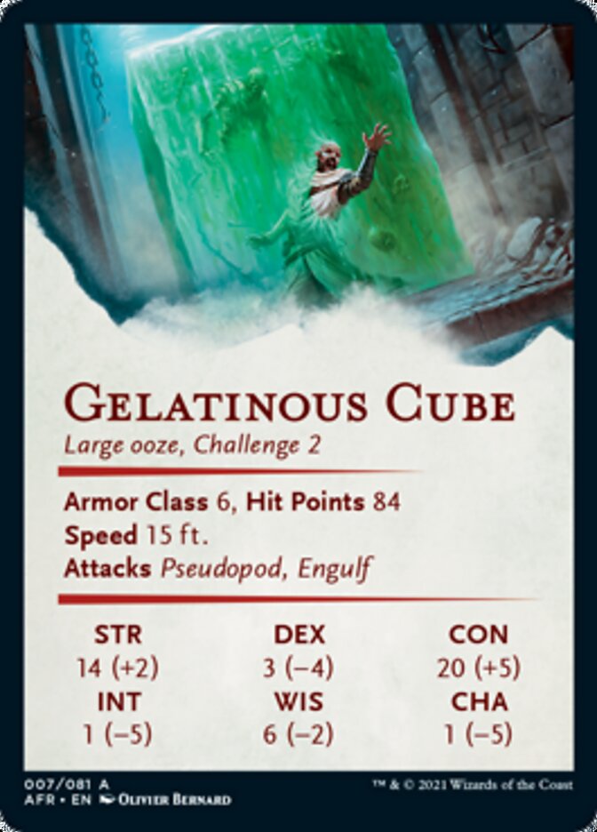 Gelatinous Cube Art Card [Dungeons & Dragons: Adventures in the Forgotten Realms Art Series] - The Mythic Store | 24h Order Processing