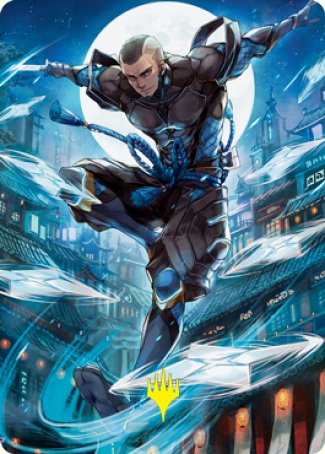 Kaito Shizuki 1 Art Card (Gold-Stamped Signature) [Kamigawa: Neon Dynasty Art Series] - The Mythic Store | 24h Order Processing