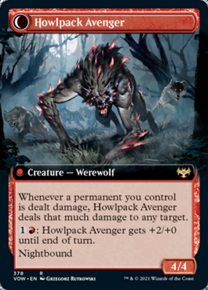 Ill-Tempered Loner // Howlpack Avenger (Extended Art) [Innistrad: Crimson Vow] - The Mythic Store | 24h Order Processing