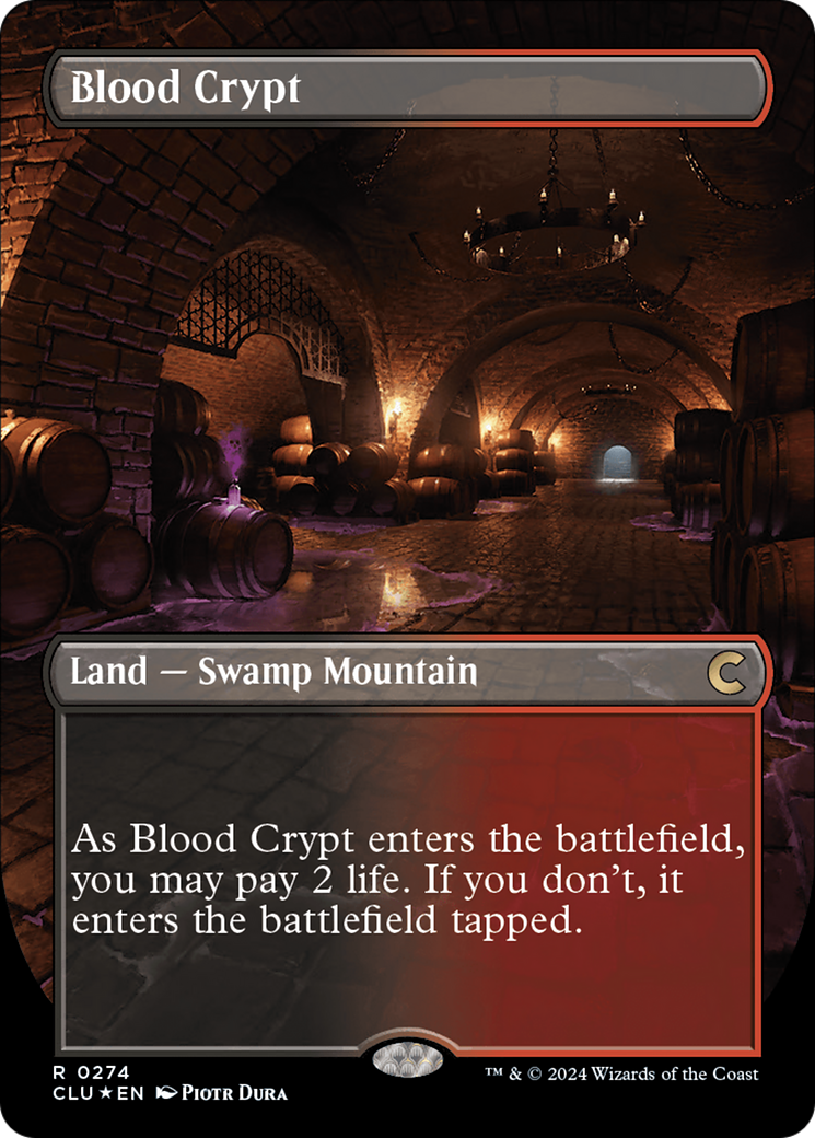 Blood Crypt (Borderless) [Ravnica: Clue Edition] - The Mythic Store | 24h Order Processing