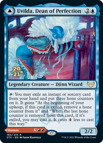 Uvilda, Dean of Perfection // Nassari, Dean of Expression [Strixhaven: School of Mages Prerelease Promos] - The Mythic Store | 24h Order Processing