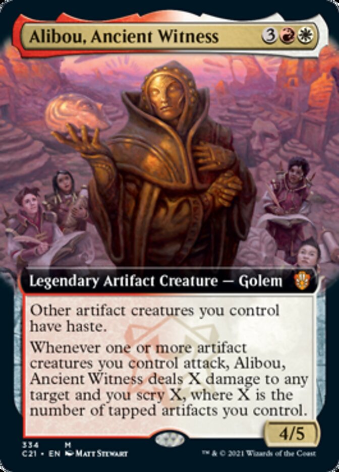 Alibou, Ancient Witness (Extended Art) [Commander 2021] - The Mythic Store | 24h Order Processing