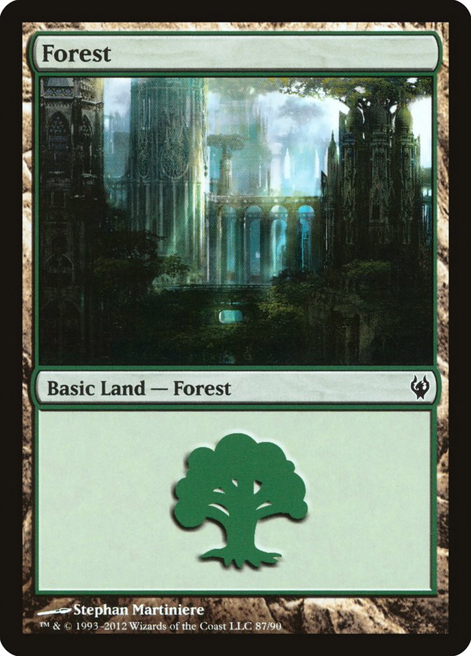 Forest (87) [Duel Decks: Izzet vs. Golgari] - The Mythic Store | 24h Order Processing