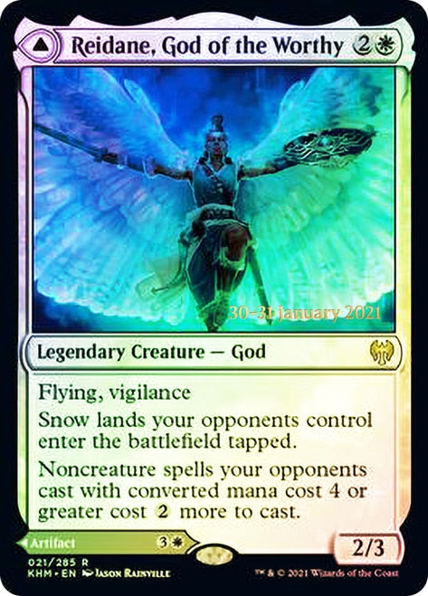 Reidane, God of the Worthy // Valkmira, Protector's Shield [Kaldheim Prerelease Promos] - The Mythic Store | 24h Order Processing