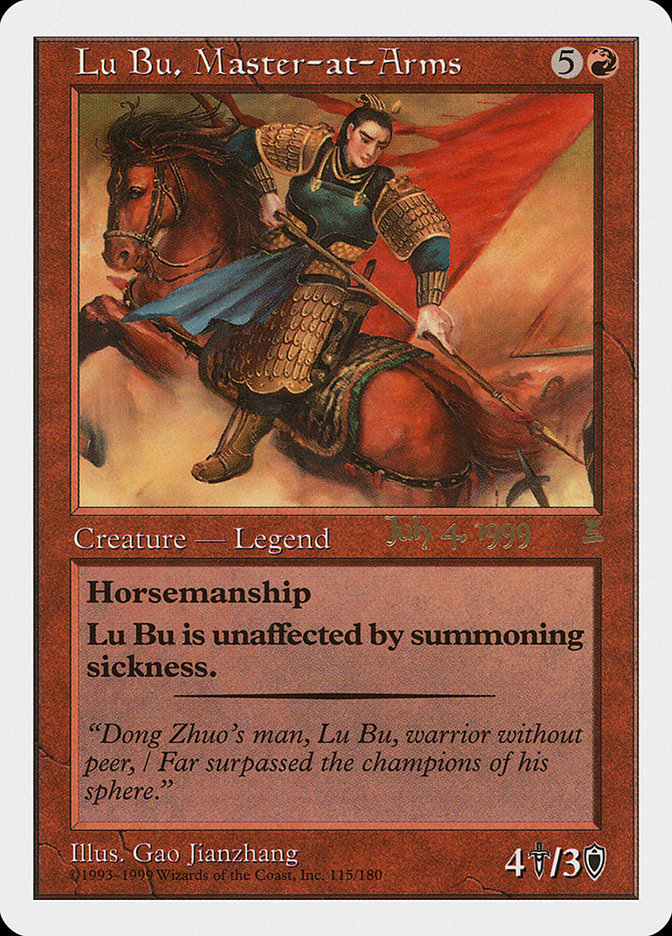 Lu Bu, Master-at-Arms (July 4, 1999) [Portal Three Kingdoms Promos] - The Mythic Store | 24h Order Processing