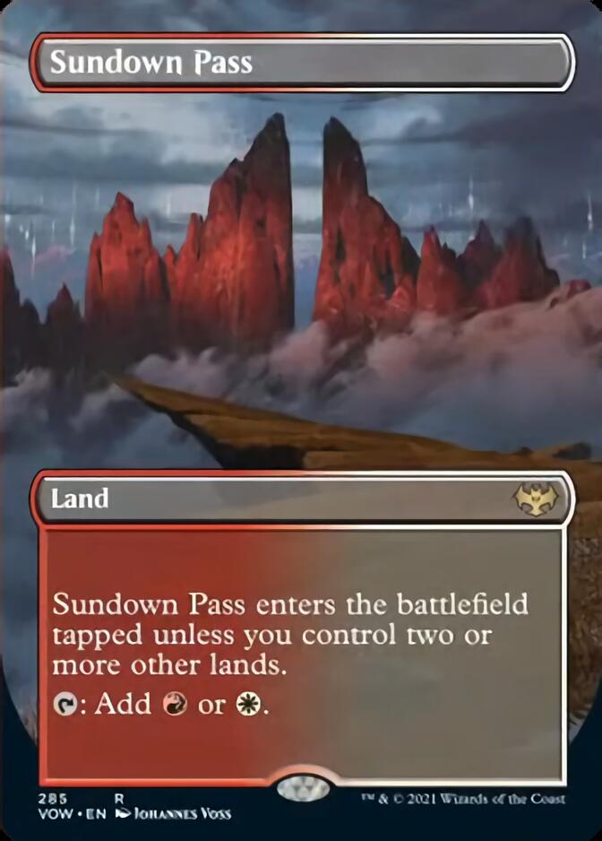 Sundown Pass (Borderless Alternate Art) [Innistrad: Crimson Vow] - The Mythic Store | 24h Order Processing