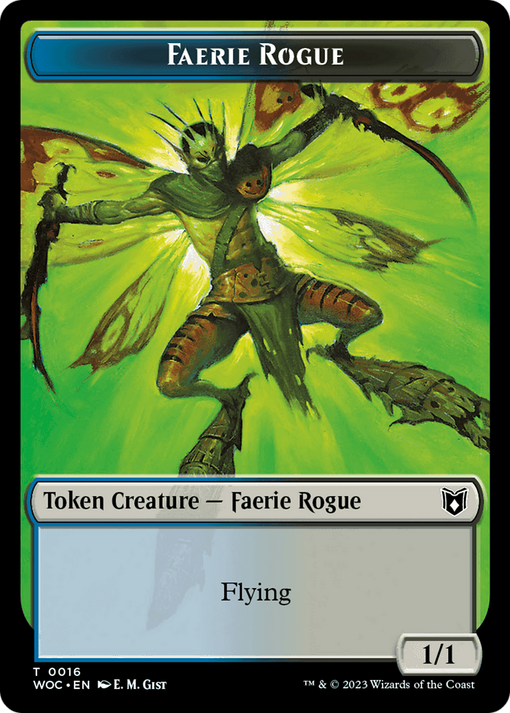 Faerie Rogue // Copy (0016) Double-Sided Token [Wilds of Eldraine Commander Tokens] - The Mythic Store | 24h Order Processing