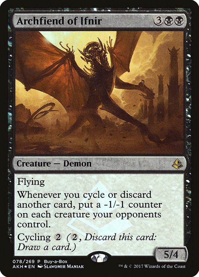 Archfiend of Ifnir (Buy-A-Box) [Amonkhet Promos] - The Mythic Store | 24h Order Processing