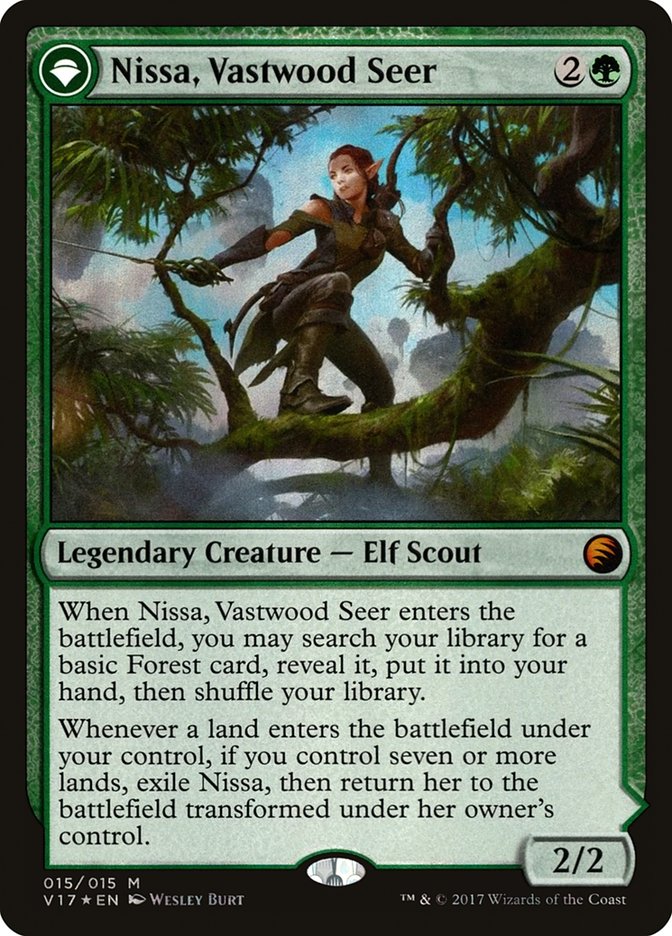 Nissa, Vastwood Seer // Nissa, Sage Animist [From the Vault: Transform] - The Mythic Store | 24h Order Processing