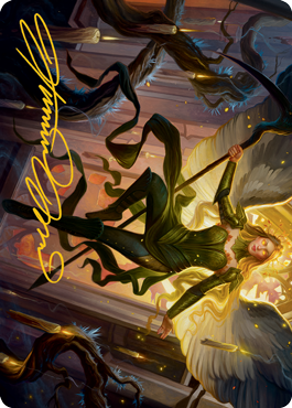 Sigarda, Champion of Light Art Card (Gold-Stamped Signature) [Innistrad: Midnight Hunt Art Series] - The Mythic Store | 24h Order Processing