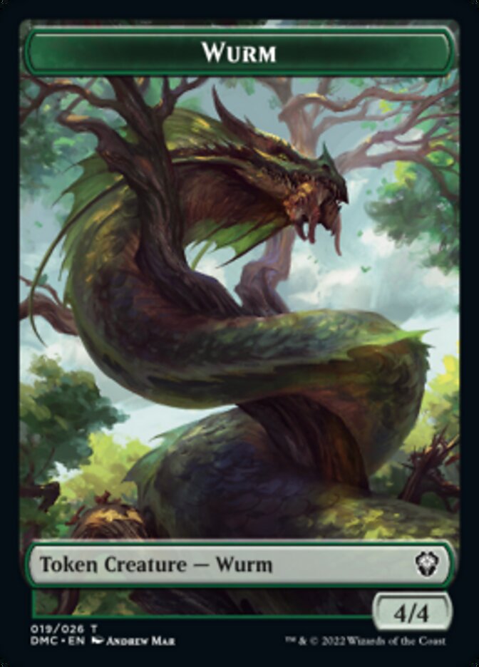 Wurm Token [Dominaria United Commander Tokens] - The Mythic Store | 24h Order Processing