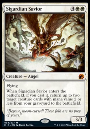 Sigardian Savior (Promo Pack) [Innistrad: Midnight Hunt Promos] - The Mythic Store | 24h Order Processing