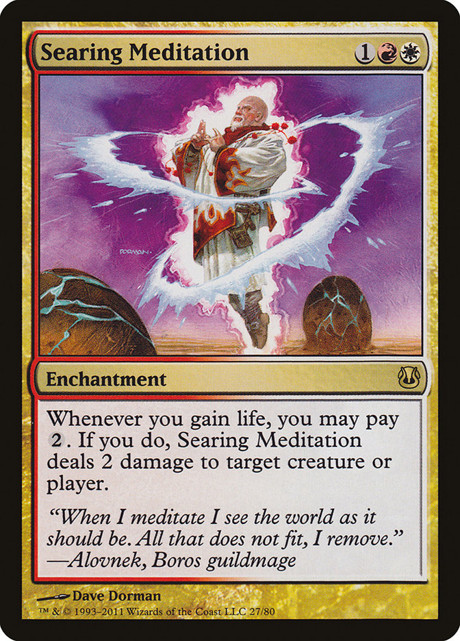 Searing Meditation [Duel Decks: Ajani vs. Nicol Bolas] - The Mythic Store | 24h Order Processing