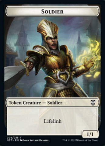 Soldier (09) // Cat Beast Double-Sided Token [Streets of New Capenna Commander Tokens] - The Mythic Store | 24h Order Processing