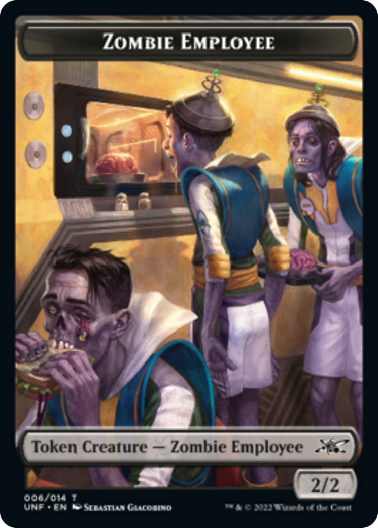 Zombie Employee // Food (010) Double-Sided Token [Unfinity Tokens] - The Mythic Store | 24h Order Processing