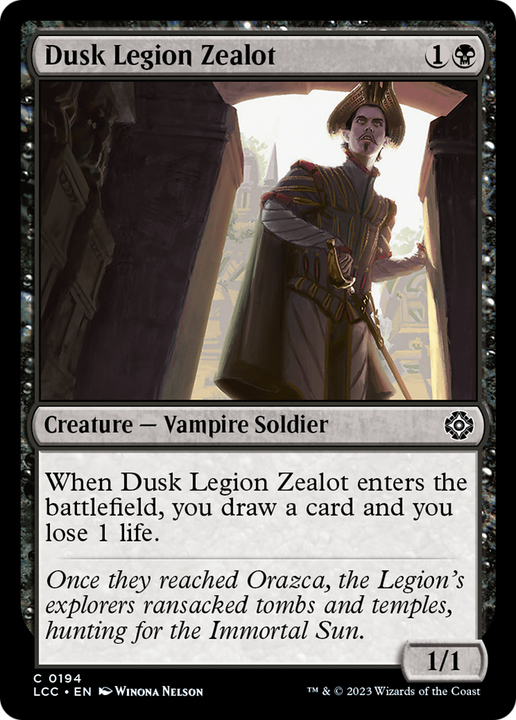 Dusk Legion Zealot [The Lost Caverns of Ixalan Commander] - The Mythic Store | 24h Order Processing