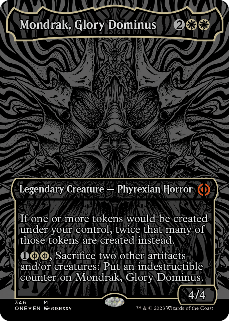 Mondrak, Glory Dominus (Oil Slick Raised Foil) [Phyrexia: All Will Be One] - The Mythic Store | 24h Order Processing