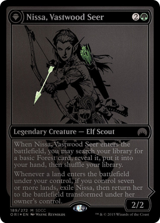 Nissa, Vastwood Seer // Nissa, Sage Animist [San Diego Comic-Con 2015] - The Mythic Store | 24h Order Processing