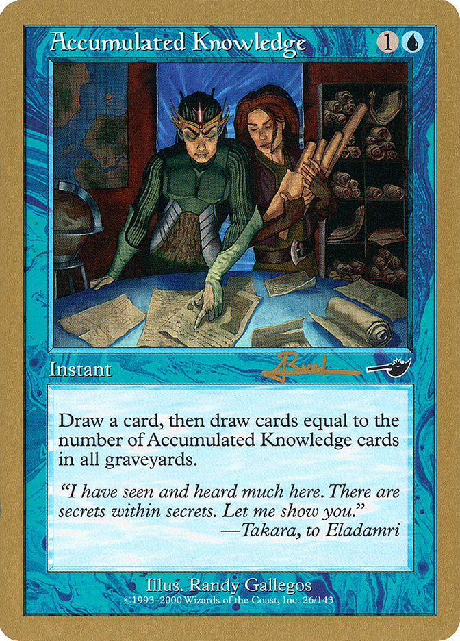 Accumulated Knowledge (Antoine Ruel) [World Championship Decks 2001] - The Mythic Store | 24h Order Processing