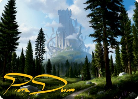Forest (278) Art Card (Gold-Stamped Signature) [Dungeons & Dragons: Adventures in the Forgotten Realms Art Series] - The Mythic Store | 24h Order Processing