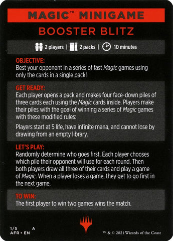 Booster Blitz (Magic Minigame) [Innistrad: Midnight Hunt Minigame] - The Mythic Store | 24h Order Processing