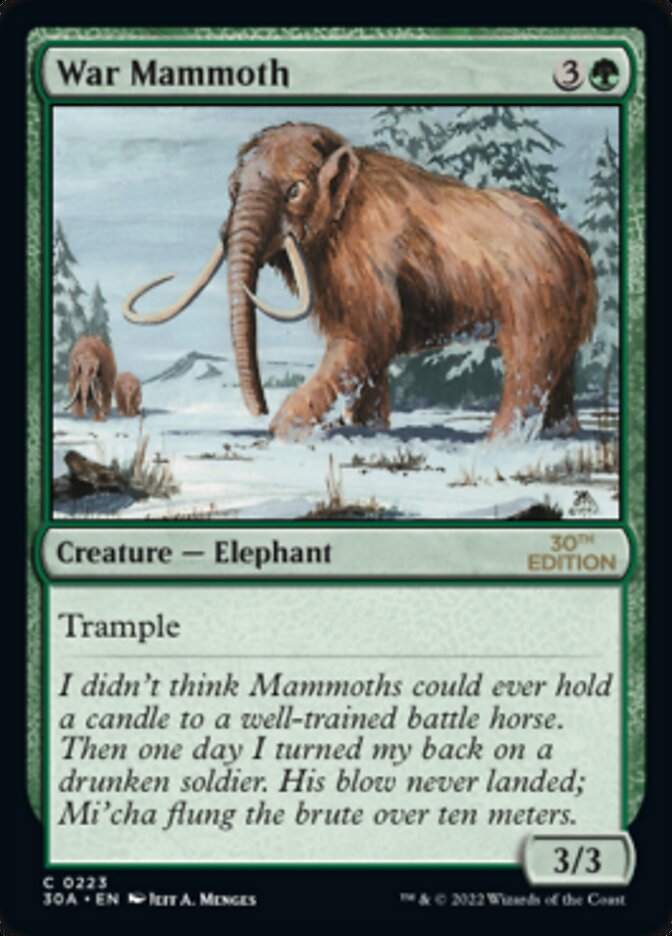 War Mammoth [30th Anniversary Edition] - The Mythic Store | 24h Order Processing