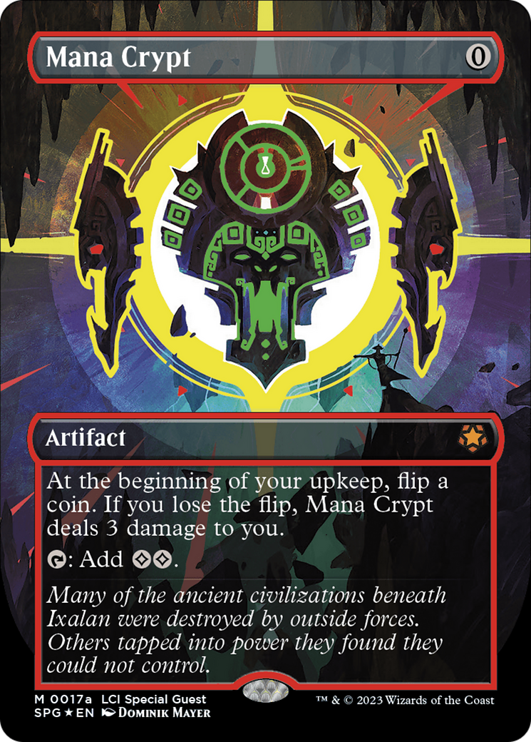 Mana Crypt (0017a) (Borderless) [The Lost Caverns of Ixalan Special Guests] - The Mythic Store | 24h Order Processing