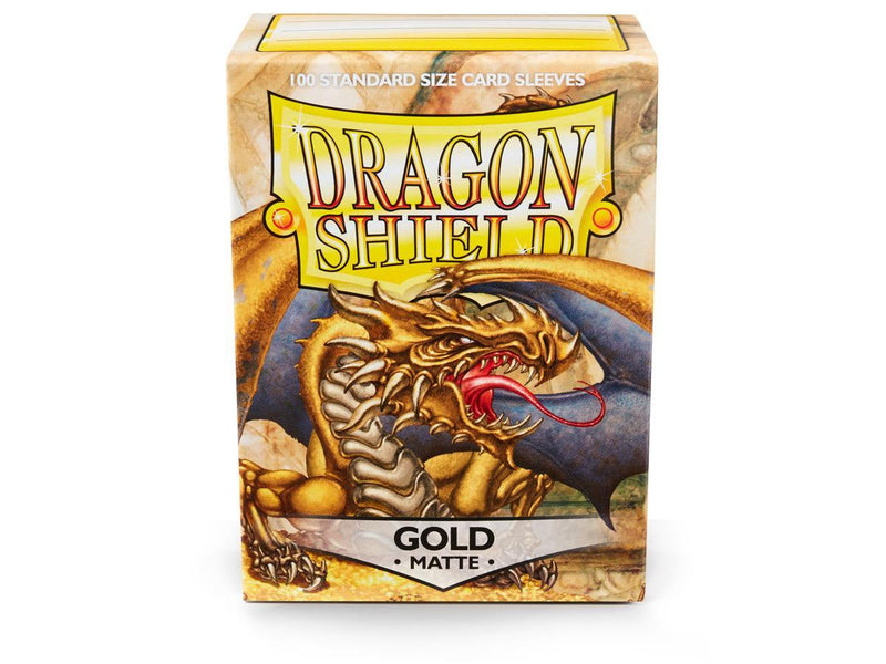 Dragon Shield Matte Sleeve - Gold ‘Gygex’ 100ct - The Mythic Store | 24h Order Processing