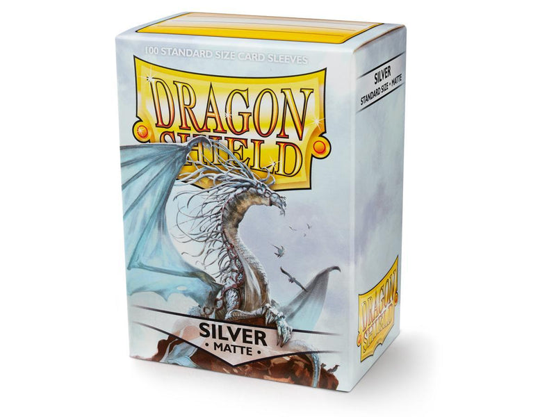 Dragon Shield Matte Sleeve - Silver ‘Caelum’ 100ct - The Mythic Store | 24h Order Processing