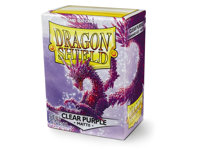 Dragon Shield Matte Sleeve - Clear Purple ‘Racan’ 100ct - The Mythic Store | 24h Order Processing