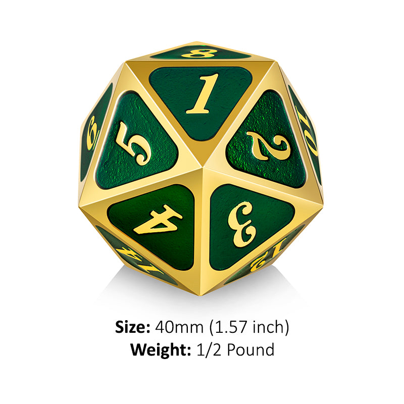 Metal D20 Spindown Dice - The Mythic Store | 24h Order Processing