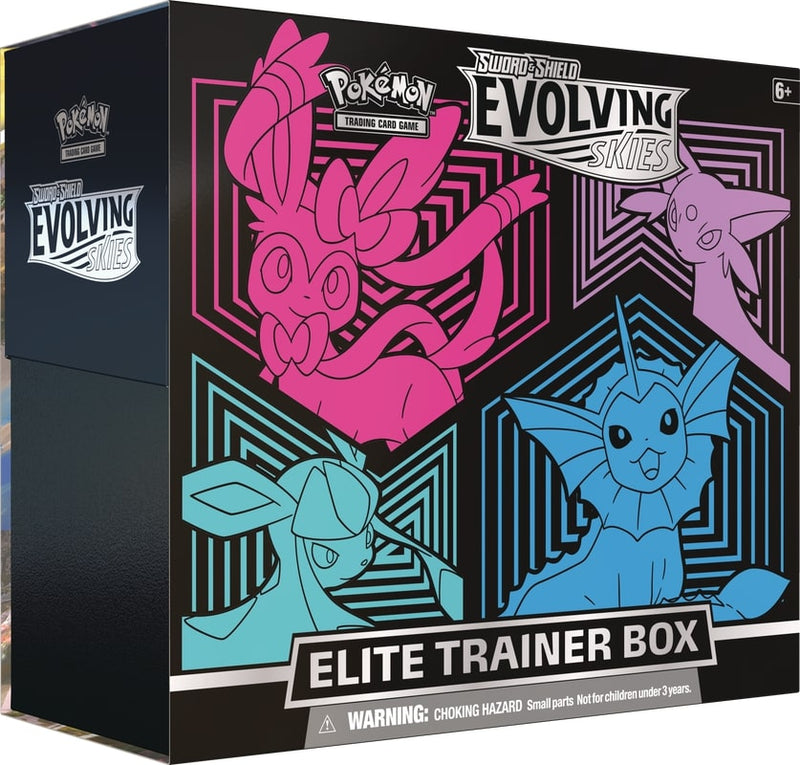 Evolving Skies Trainer Box - Sylveon, Espeon, Glaceon, Vaporeon - The Mythic Store | 24h Order Processing