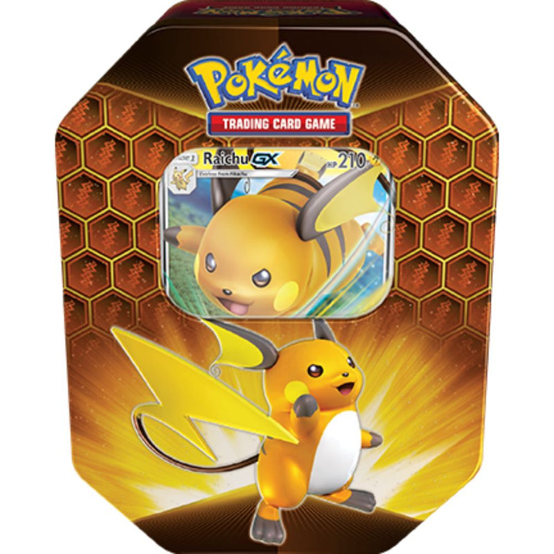 POKEMON TCG Hidden Fates - Raichu GX Tin - The Mythic Store | 24h Order Processing