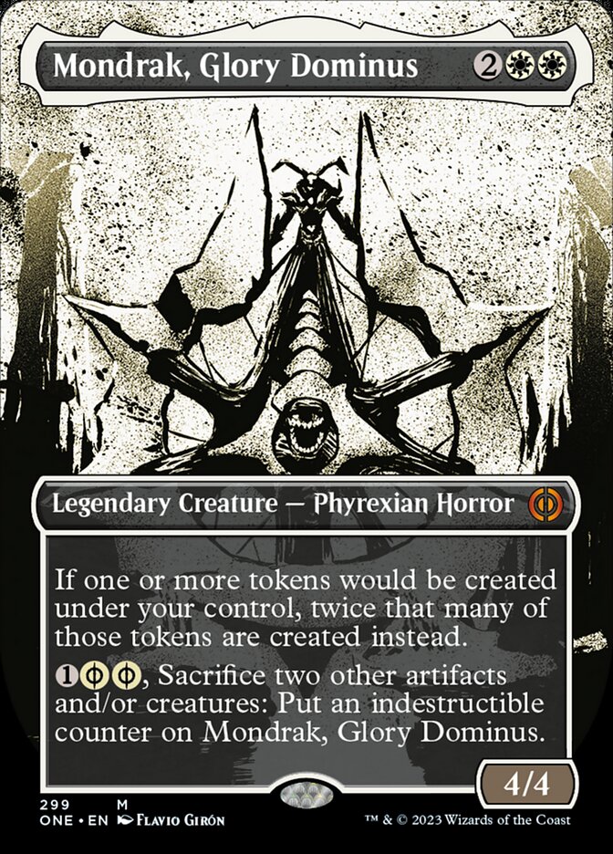 Mondrak, Glory Dominus (Borderless Ichor) [Phyrexia: All Will Be One] - The Mythic Store | 24h Order Processing