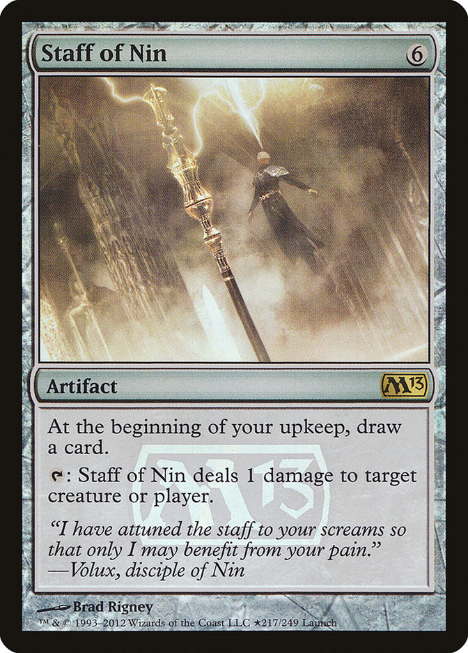 Staff of Nin [Magic 2013 Prerelease Promos] - The Mythic Store | 24h Order Processing