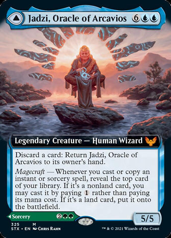 Jadzi, Oracle of Arcavios // Journey to the Oracle (Extended Art) [Strixhaven: School of Mages] - The Mythic Store | 24h Order Processing