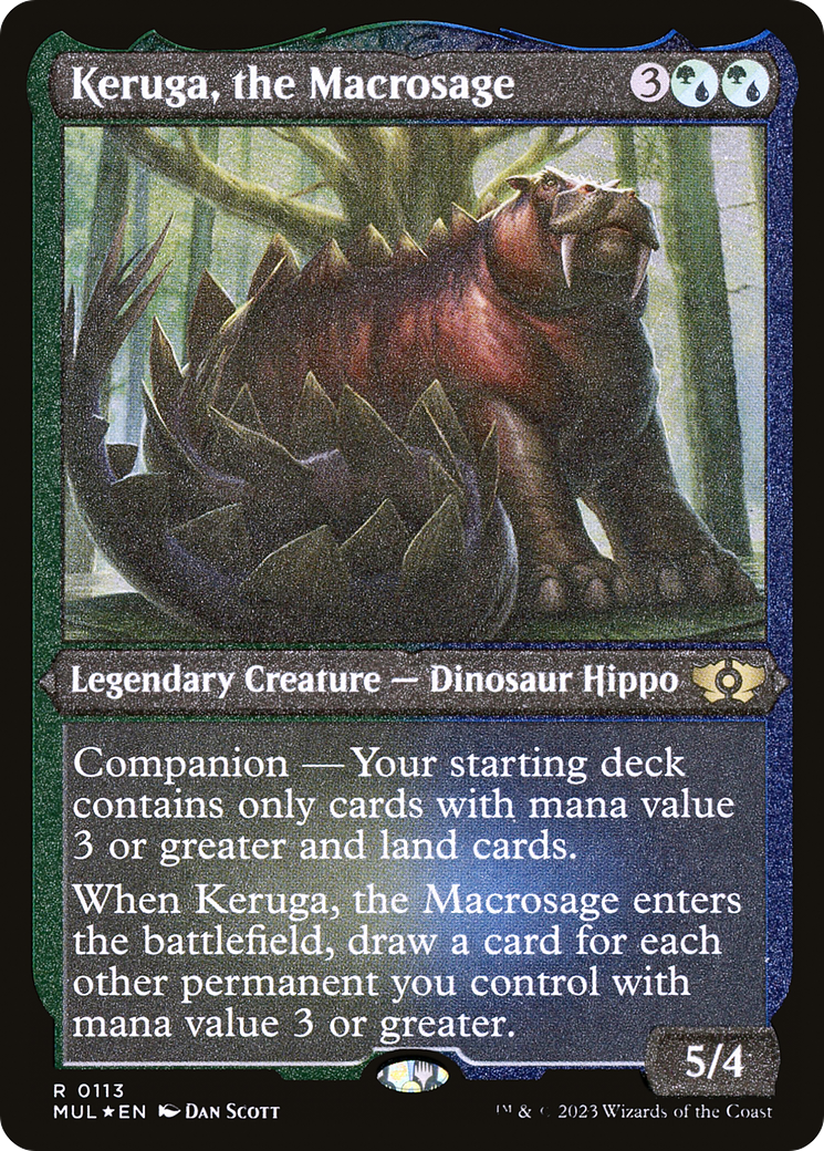 Keruga, the Macrosage (Foil Etched) [Multiverse Legends] - The Mythic Store | 24h Order Processing