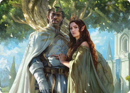 Aragorn and Arwen, Wed Art Card [The Lord of the Rings: Tales of Middle-earth Art Series] - The Mythic Store | 24h Order Processing