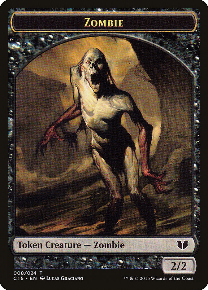 Wolf // Zombie Double-Sided Token [Commander 2015 Tokens] - The Mythic Store | 24h Order Processing