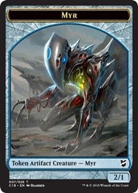 Myr (007) // Construct (020) Double-Sided Token [Commander 2018 Tokens] - The Mythic Store | 24h Order Processing