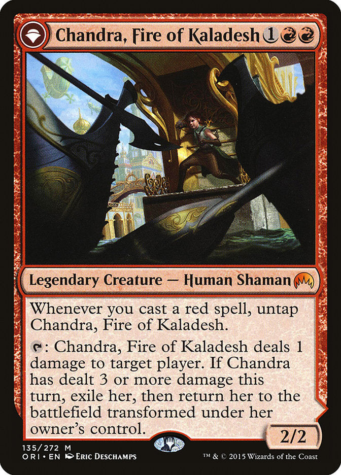 Chandra, Fire of Kaladesh // Chandra, Roaring Flame [Magic Origins] - The Mythic Store | 24h Order Processing