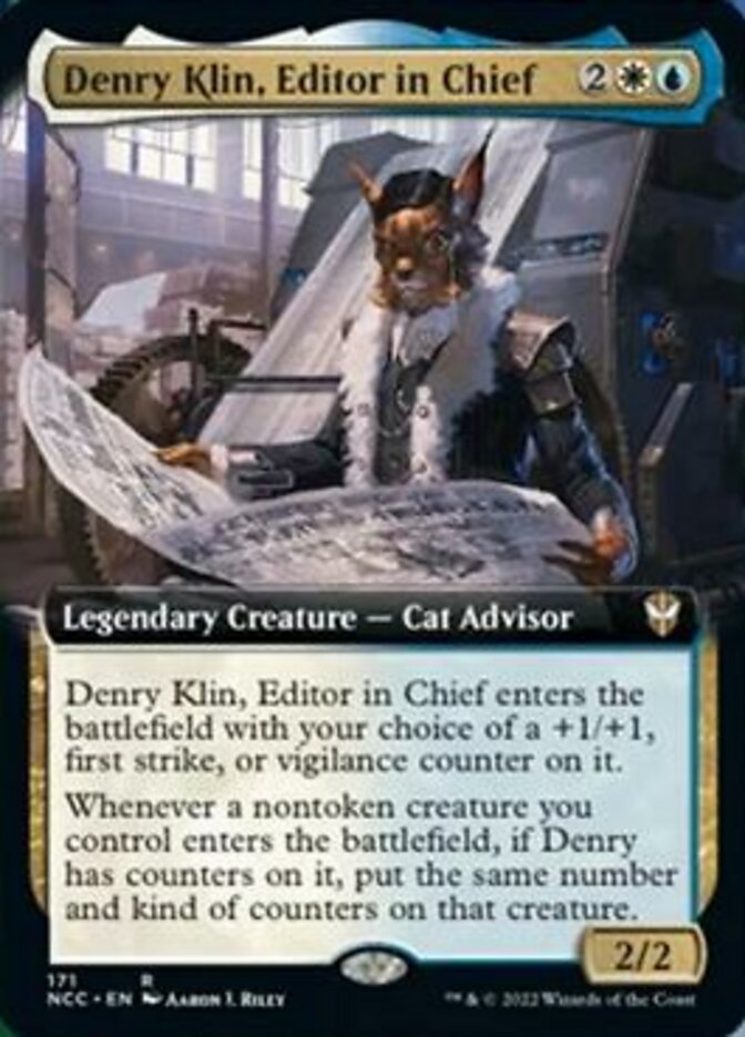 Denry Klin, Editor in Chief (Extended Art) [Streets of New Capenna Commander] - The Mythic Store | 24h Order Processing