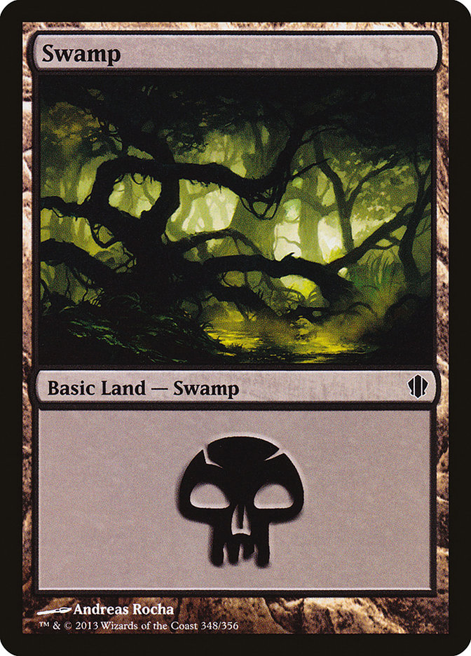 Swamp (348) [Commander 2013] - The Mythic Store | 24h Order Processing