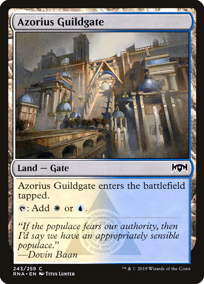 Azorius Guildgate (243/259) [Ravnica Allegiance] - The Mythic Store | 24h Order Processing