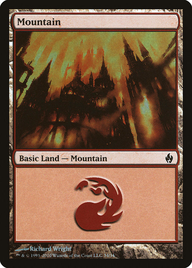 Mountain (34) [Premium Deck Series: Fire and Lightning] - The Mythic Store | 24h Order Processing