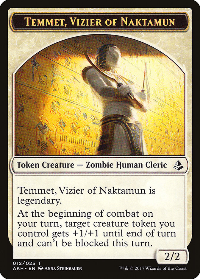 Temmet, Vizier of Naktamun Token [Amonkhet Tokens] - The Mythic Store | 24h Order Processing