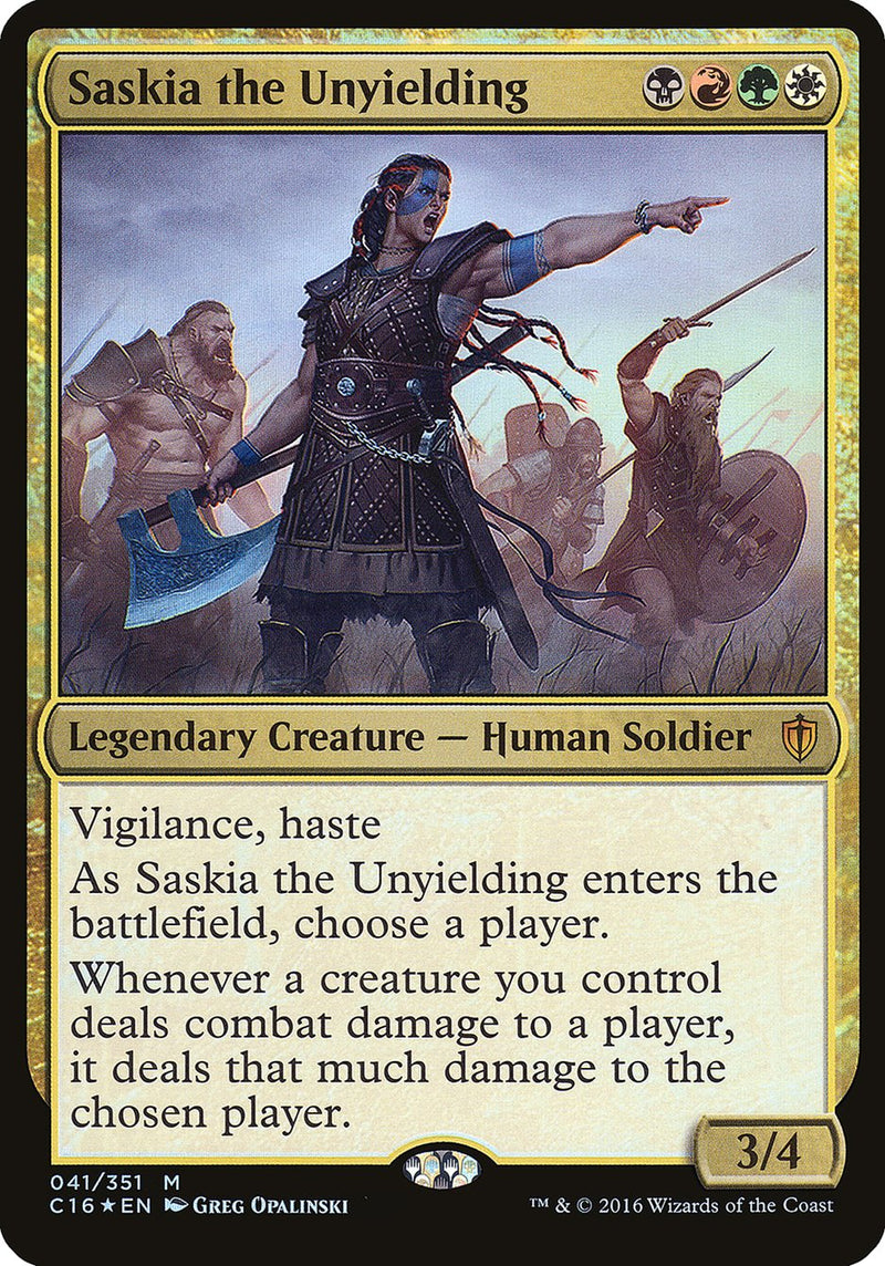 Saskia the Unyielding (Oversized) [Commander 2016 Oversized] - The Mythic Store | 24h Order Processing