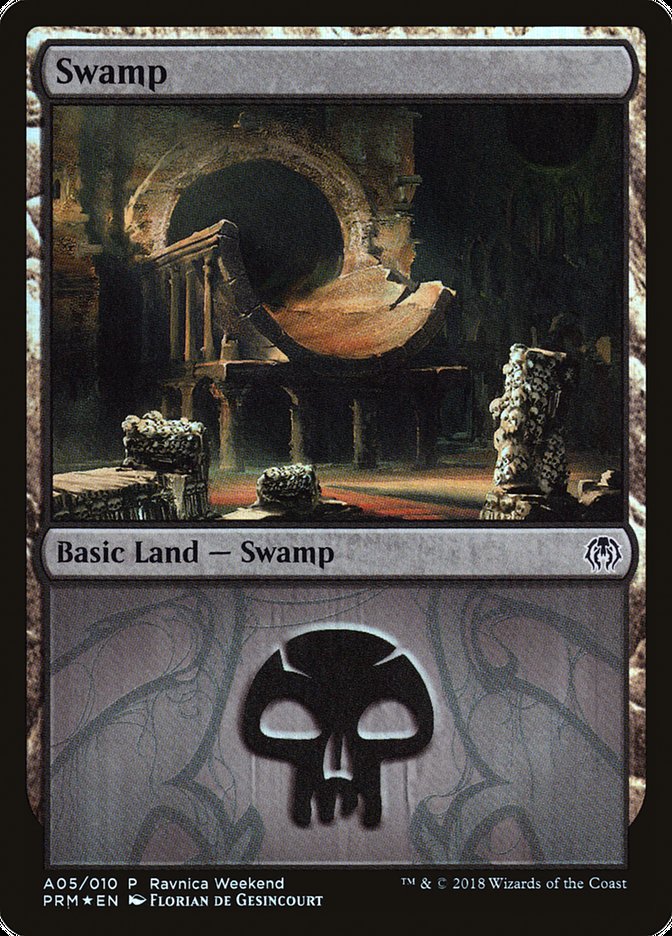 Swamp (A05) [Ravnica Allegiance Ravnica Weekend] - The Mythic Store | 24h Order Processing